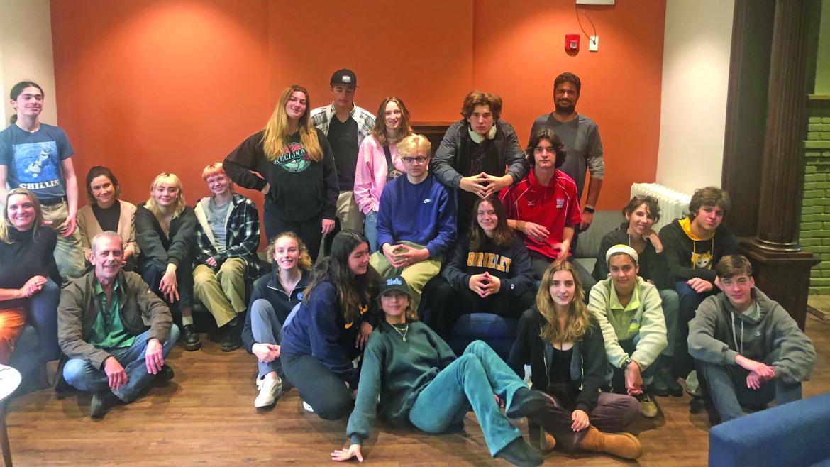 Group of students from Mount Madonna School in Watsonville, California